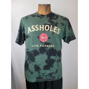 As*holes Live Forever Tie Dye Green Tee Shirt T Shirt Mens Size Large